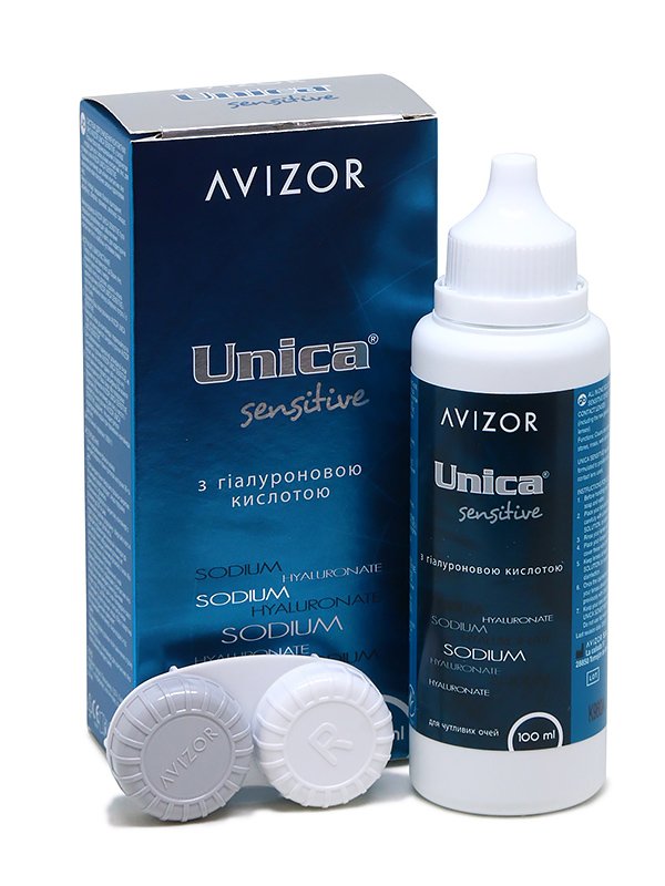 Растворы для очистки линз Раствор для очистки линз Avizor Unica Sensitive Фото №1 - linza.ua